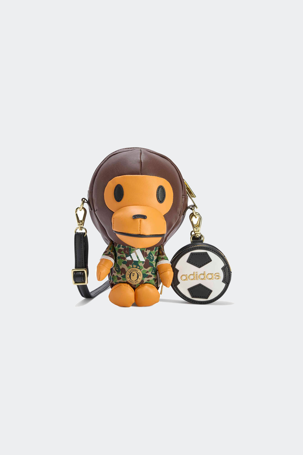 【 BAPE X ADIDAS 】BABY MILO BAG Adidas x Bape Baby Milo Bag A Bathing Ape Crossbody W/Soccer