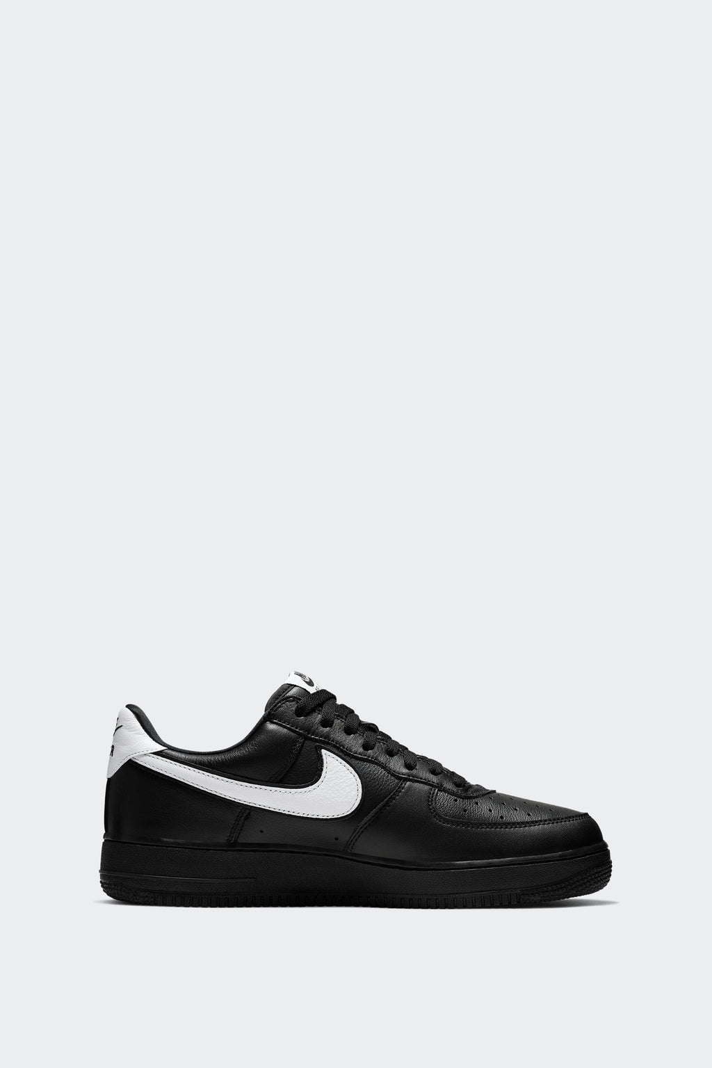 air force 1 low qs black white
