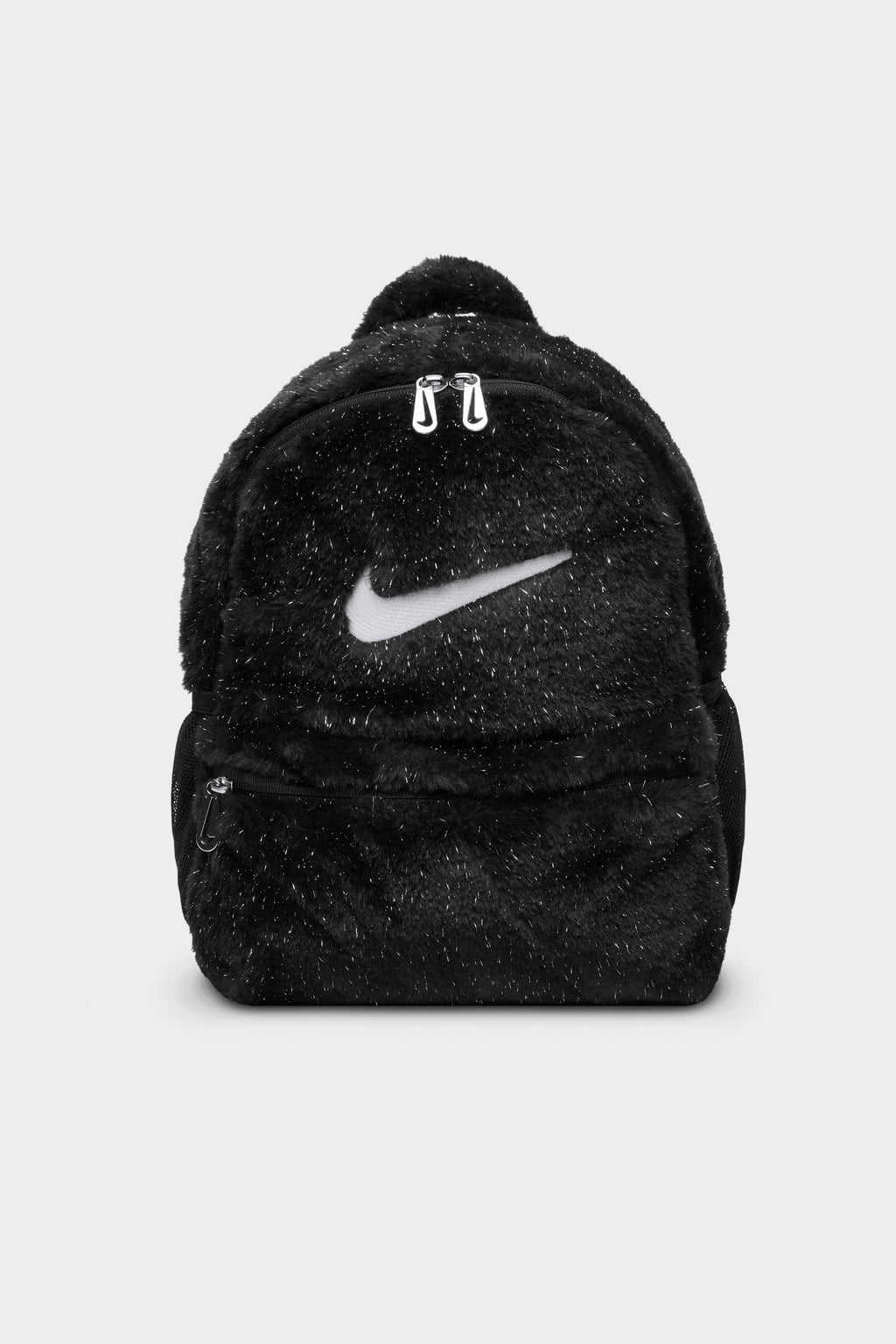 nike backpack black and white BIG KIDS' FAUX FUR BACKPACK – Sesinko