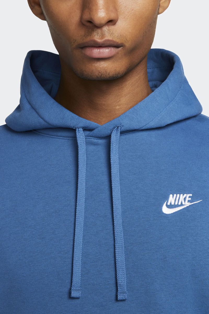 Shop Nike NSW Club Fleece Pullover Hoodie BV2654-407 blue