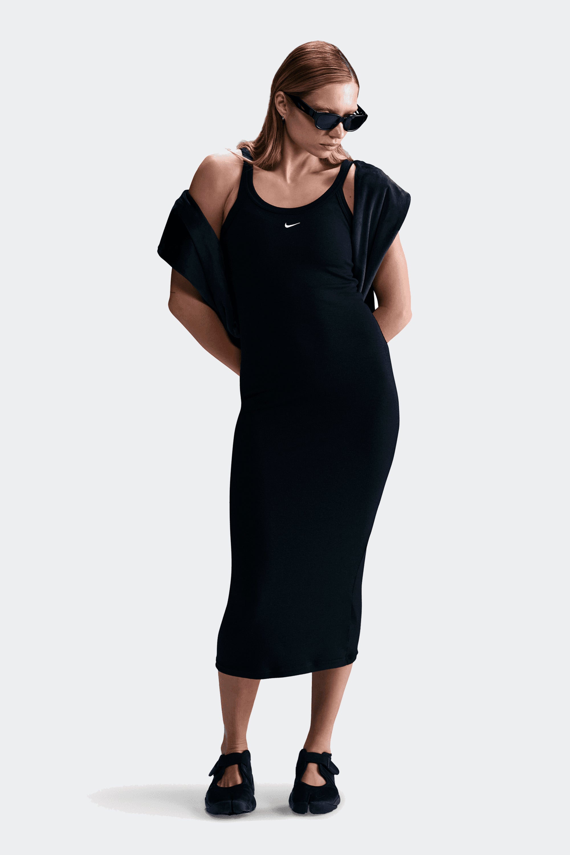 ワンピース Nike Wool Classics Knit Dress Nike Wool Classics Knit Slim Women's Long Dress Blue HM9449