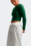 W NSW CHILL POPLIN STRIPED PANTS