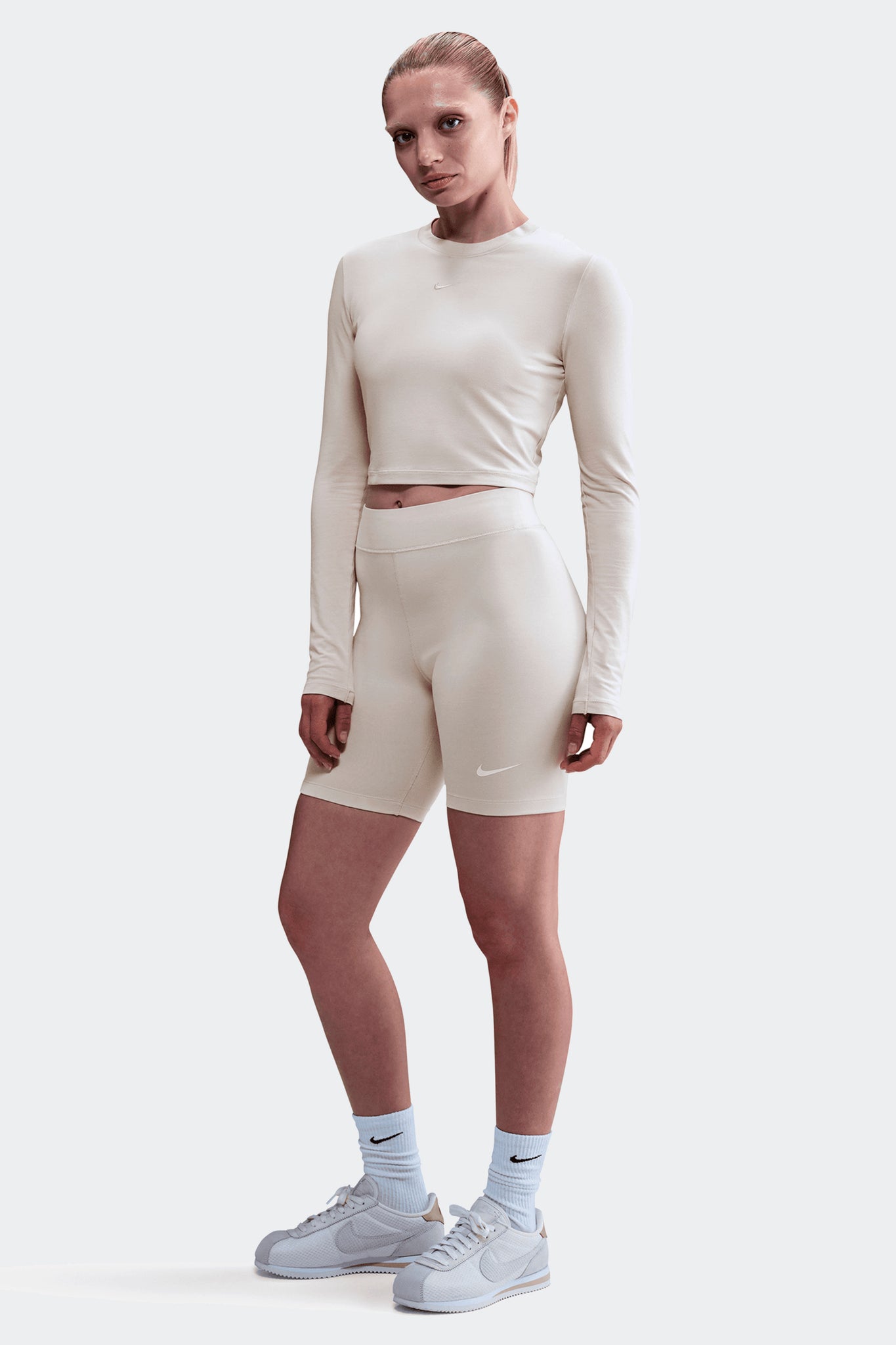 W NSW CHILL KNIT CROP TOP
