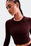 W NSW CHILL KNIT CROP TOP