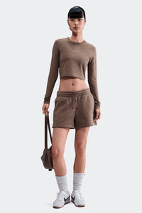 W NSW CHILL KNIT CROP TOP