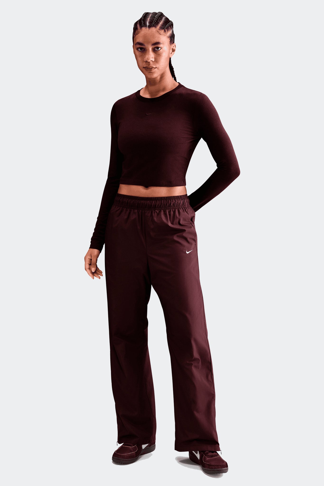 W NSW CHILL KNIT CROP TOP