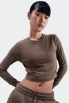 W NSW CHILL KNIT CROP TOP