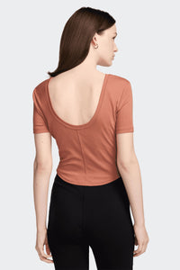 W NSW CHILL KNIT MINI RIB TOP