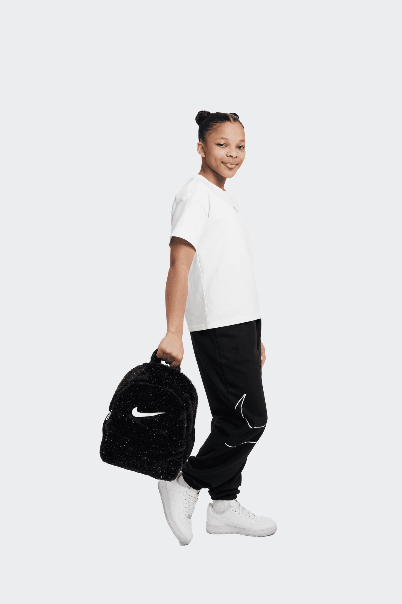 BIG KIDS' FAUX FUR BACKPACK BIG KIDS' FAUX FUR BACKPACK