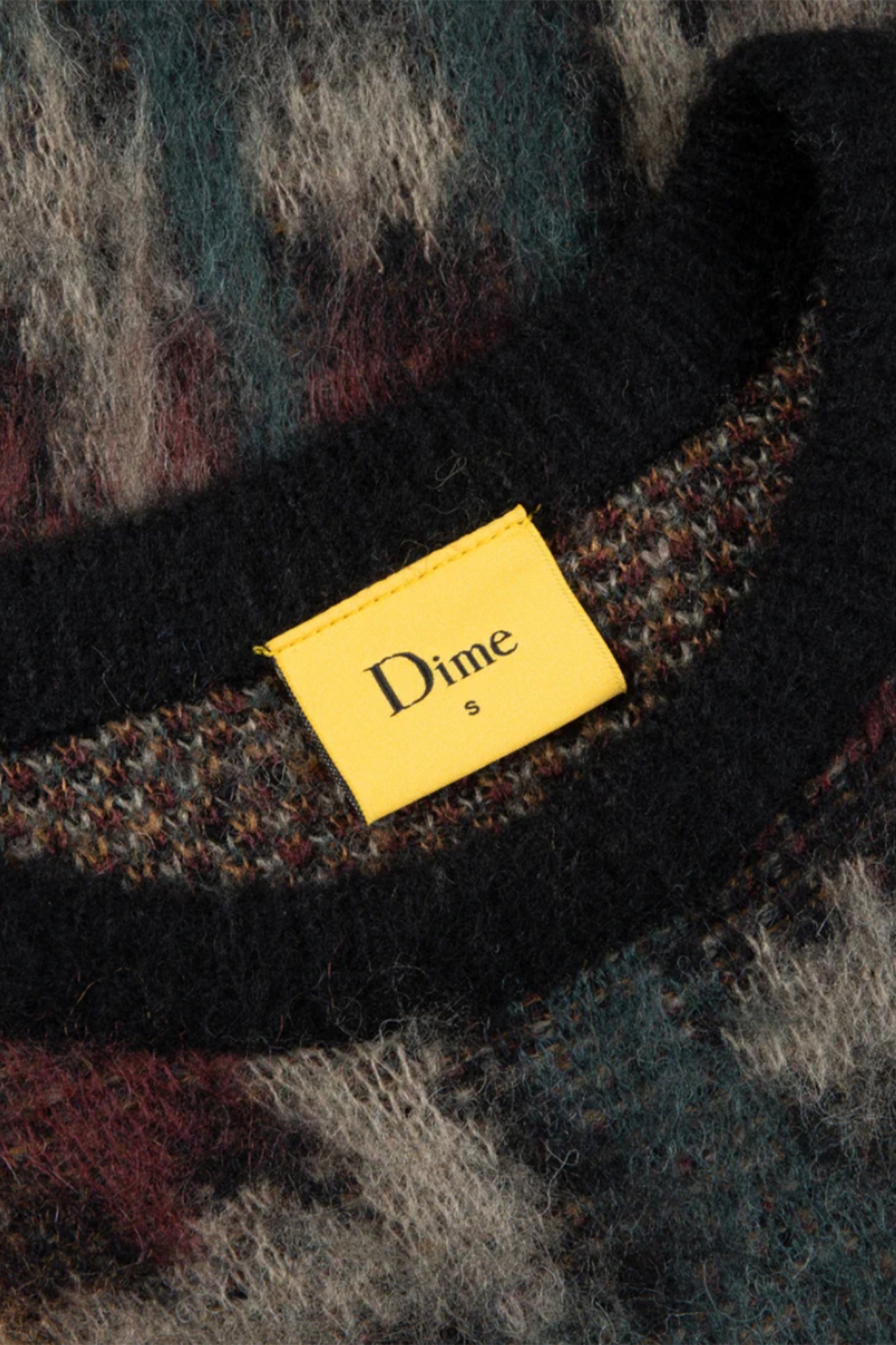 PLAID MOHAIR KNIT