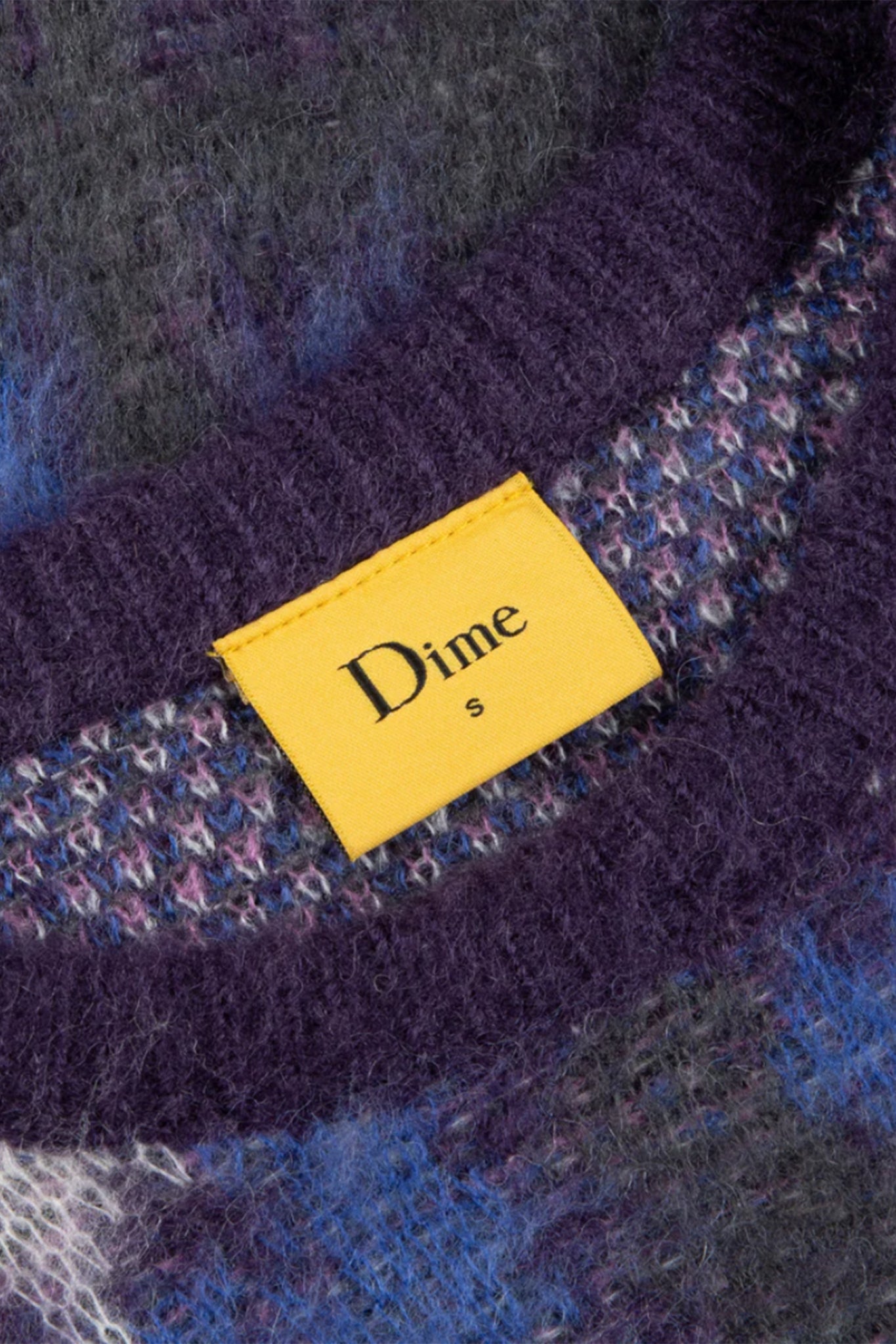 PLAID MOHAIR KNIT