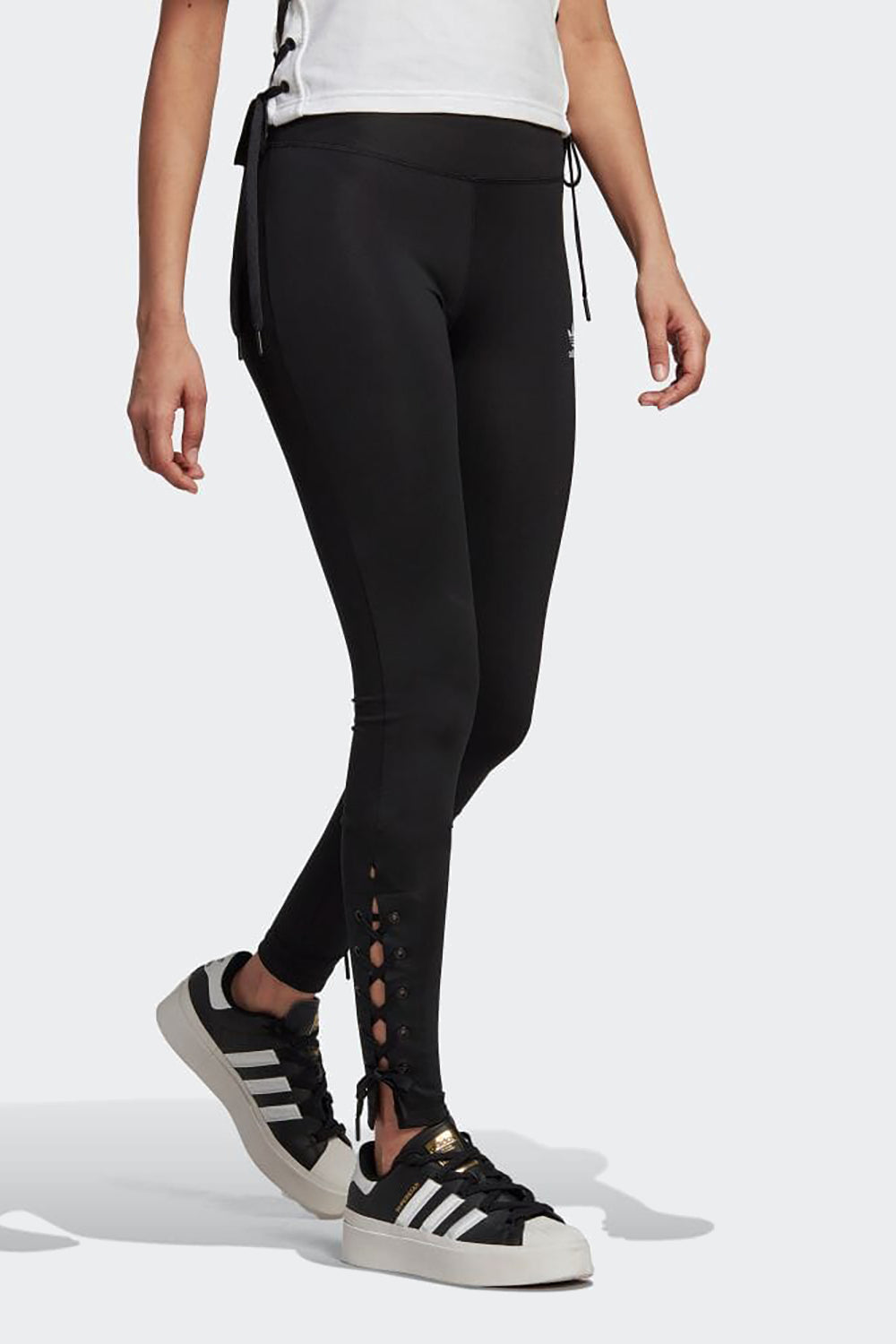 W LACE-UP LEGGINGS